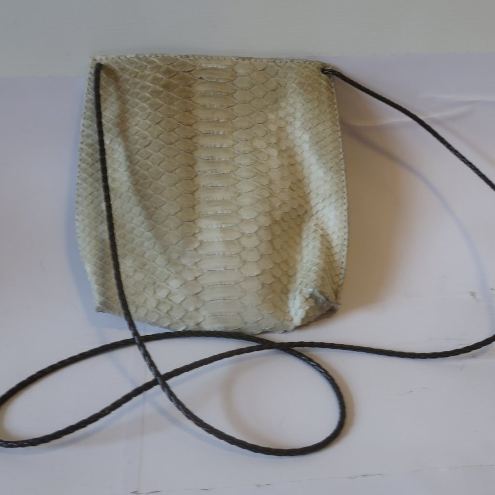 Womens GaBaG.Co Snakeskin Print Green Open Crossbody Bag Handbag*